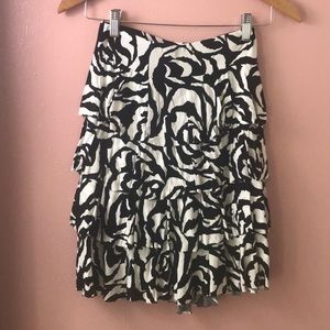 Zebra esque pattern skirt